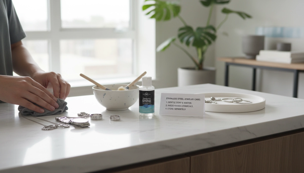 how to care for stainless steel jewelry