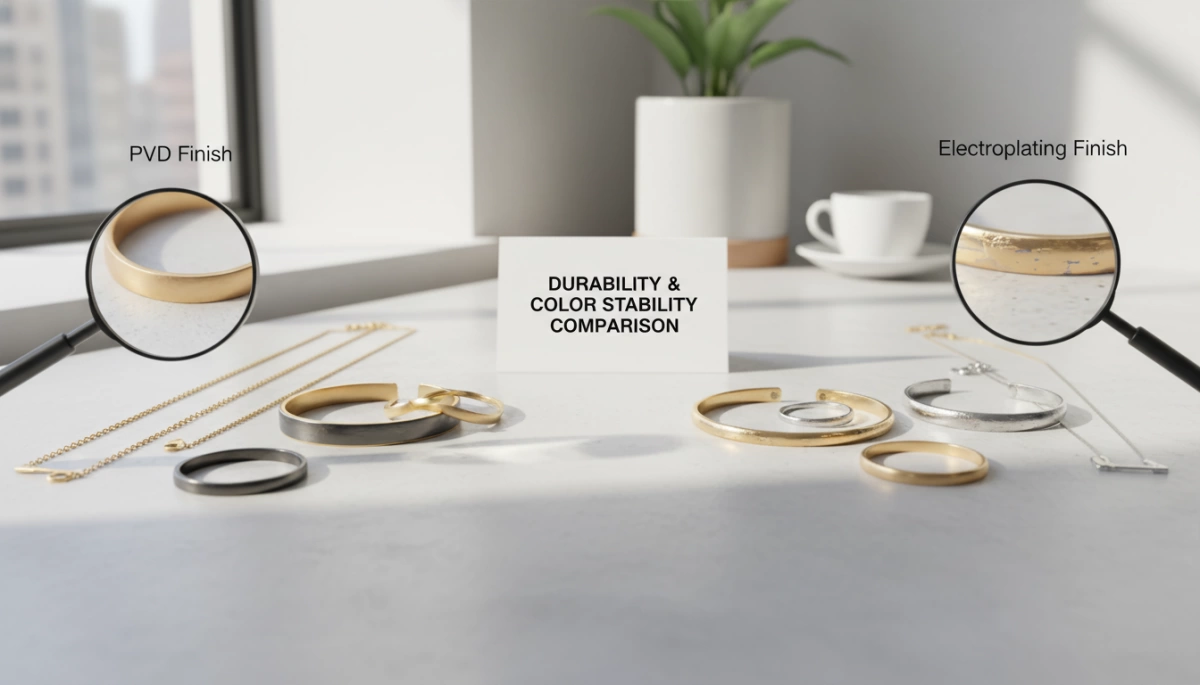 PVD vs Electroplating Jewelry Finish Quality