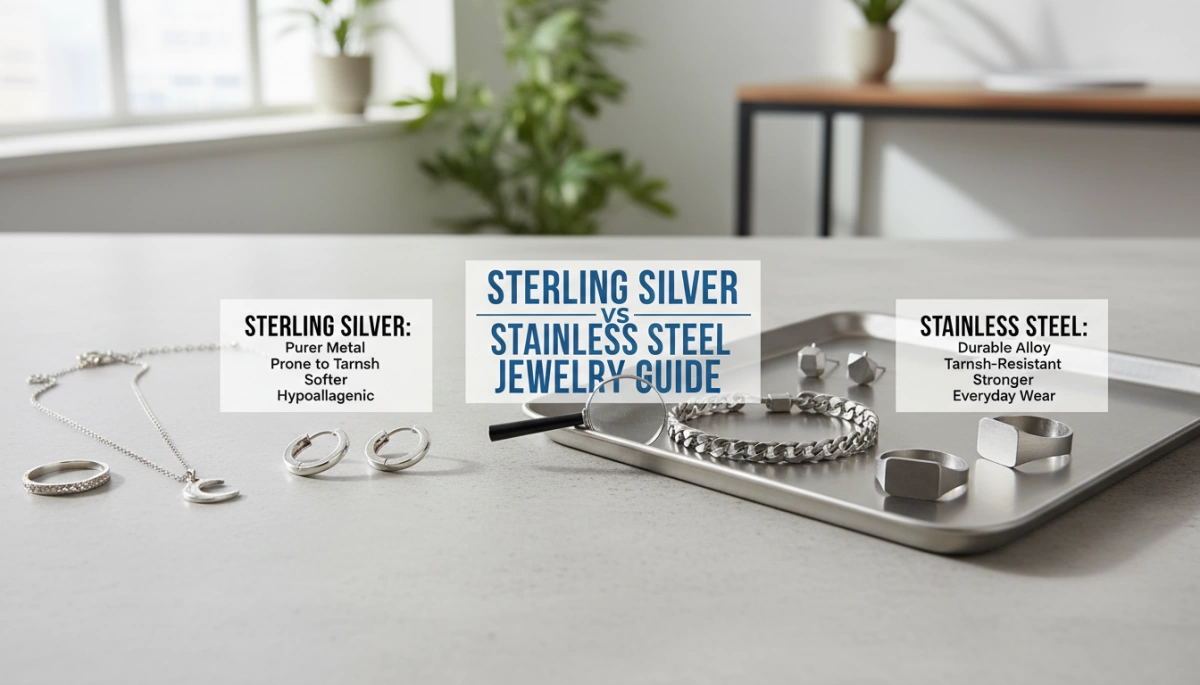 Sterling Silver vs Stainless Steel Jewelry Guide