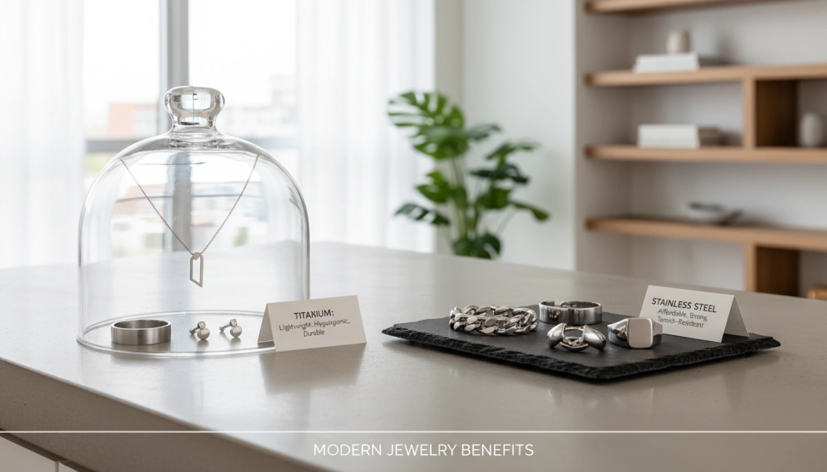 titanium vs stainless steel jewelry benefits