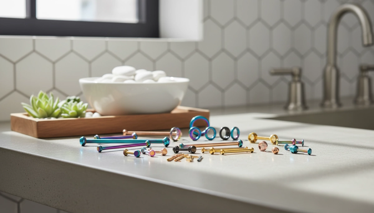 stainless steel body jewelry PVD colors