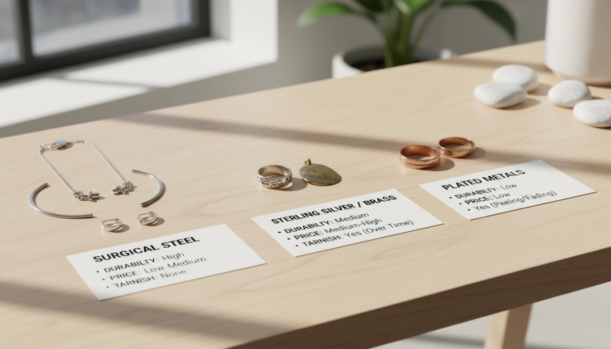 surgical steel jewelry comparison durability price tarnish