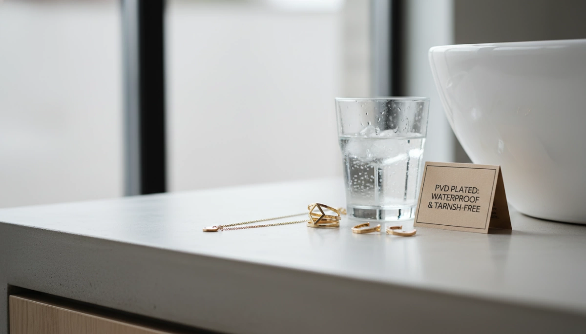 PVD plated jewelry benefits waterproof tarnish-free