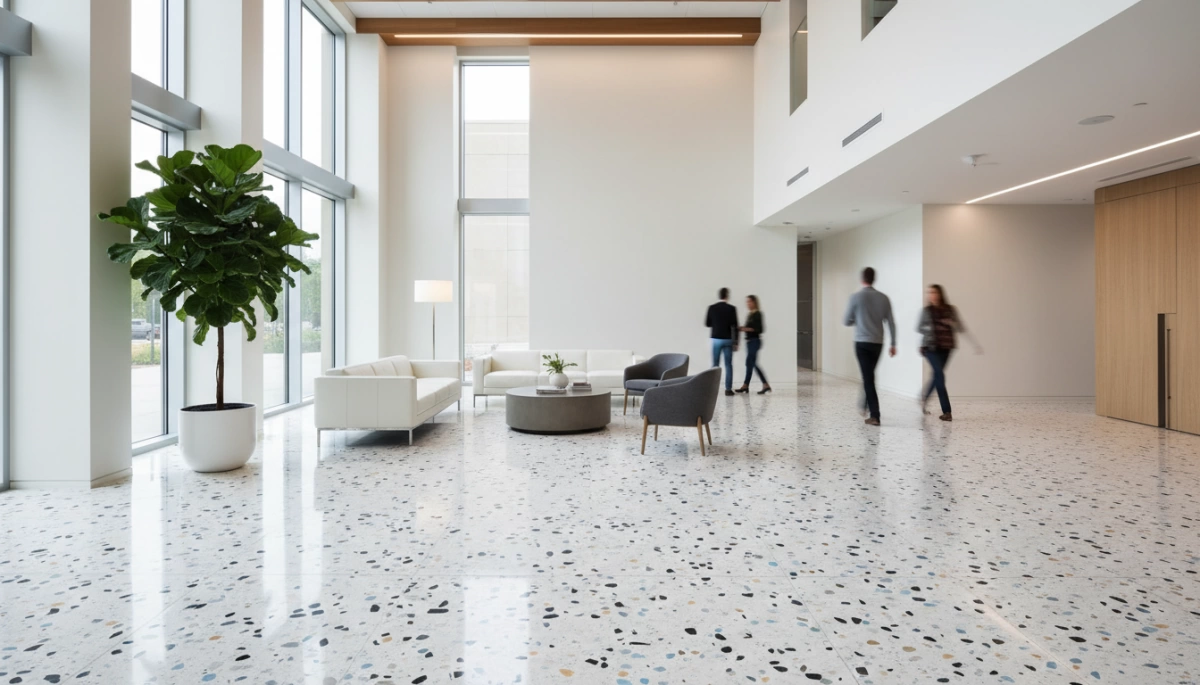 تصميم أرضيات تجارية من التراسوت البورسلين