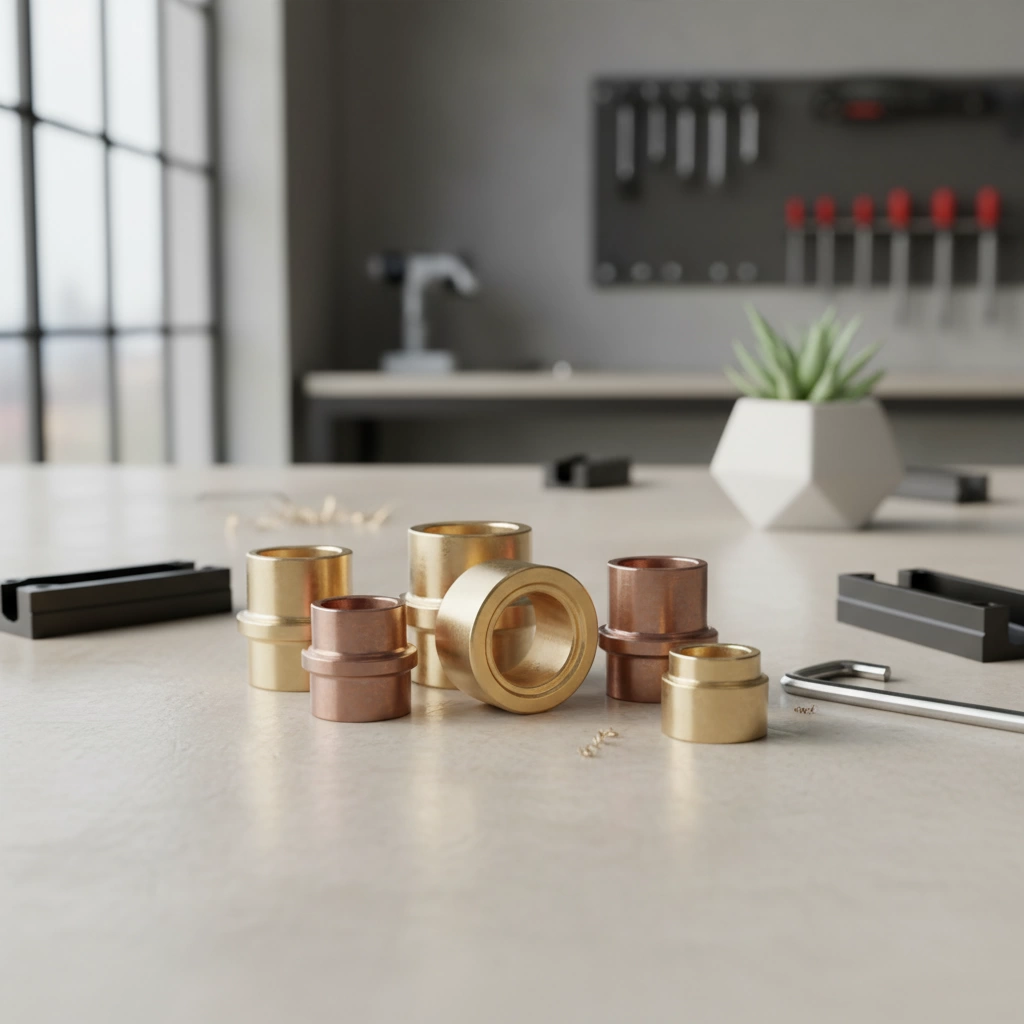 Casquillos de bronce de latón mecanizados por CNC para baja fricción