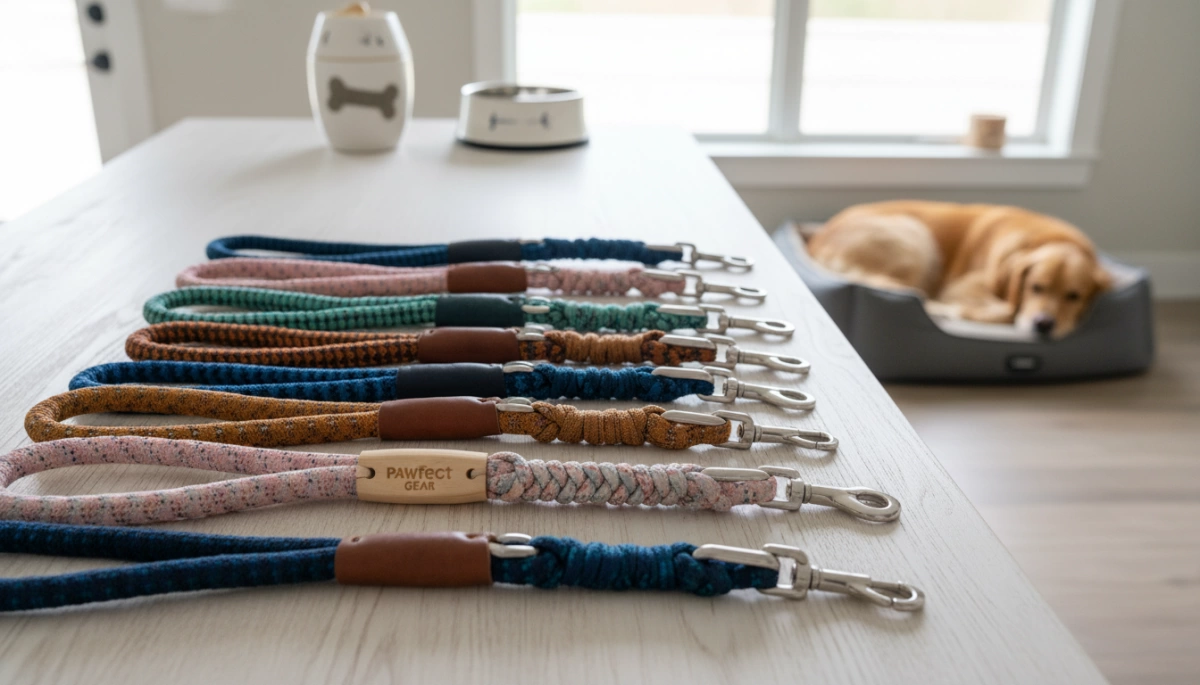 custom slip lead dog leash design
