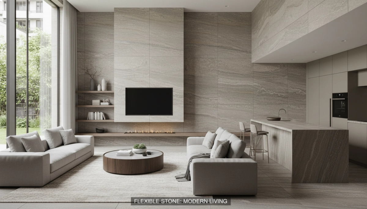 pflegeleichte flexible Steinoberflächen