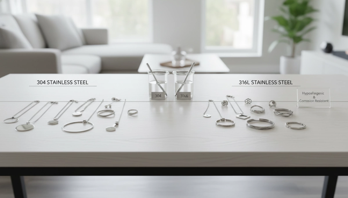 Выбор украшений из нержавеющей стали 304 и 316L