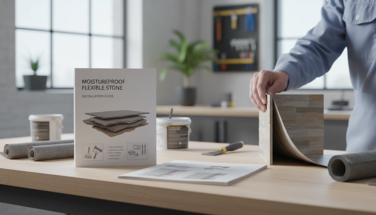 guida all'installazione della pietra flessibile impermeabile