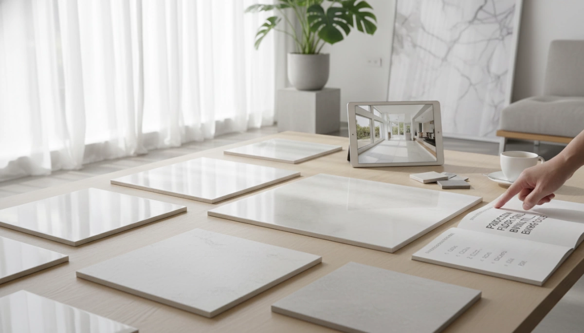 gabay sa pagbili ng puting porcelain floor tile