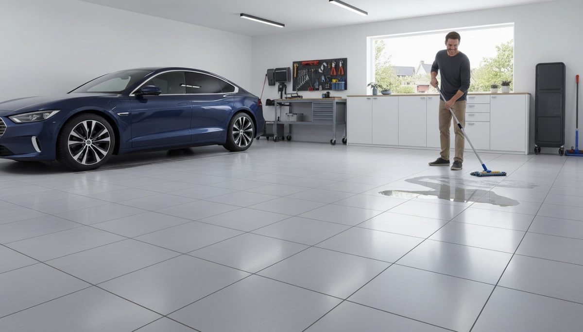 durabilidad at pangangalaga ng porcelain garage floor tiles