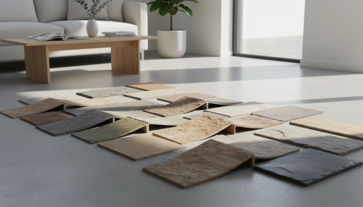 Mga uri ng flexible na natural na batong tile