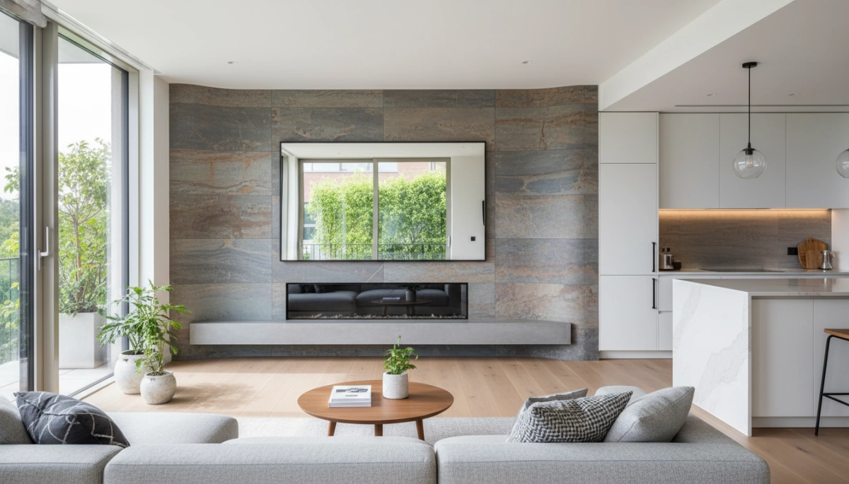 Mga aplikasyon ng flexible na batong tile