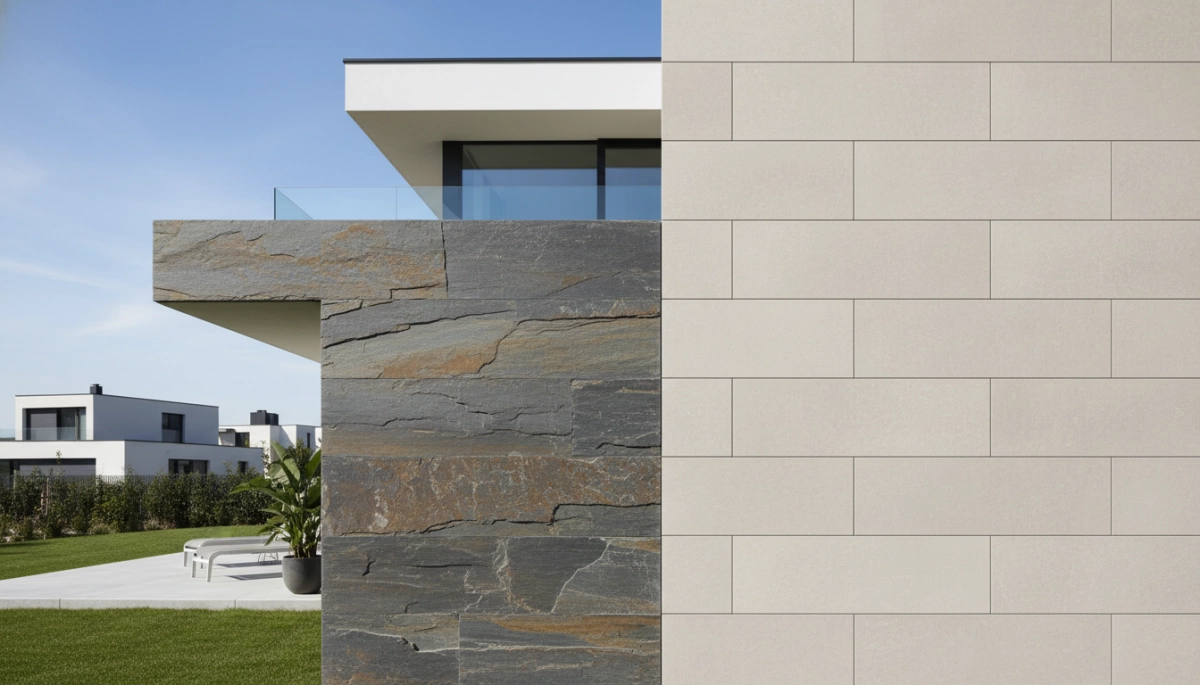 Flexibler Stein vs. Traditionelle Keramikfliesen Außenbereich