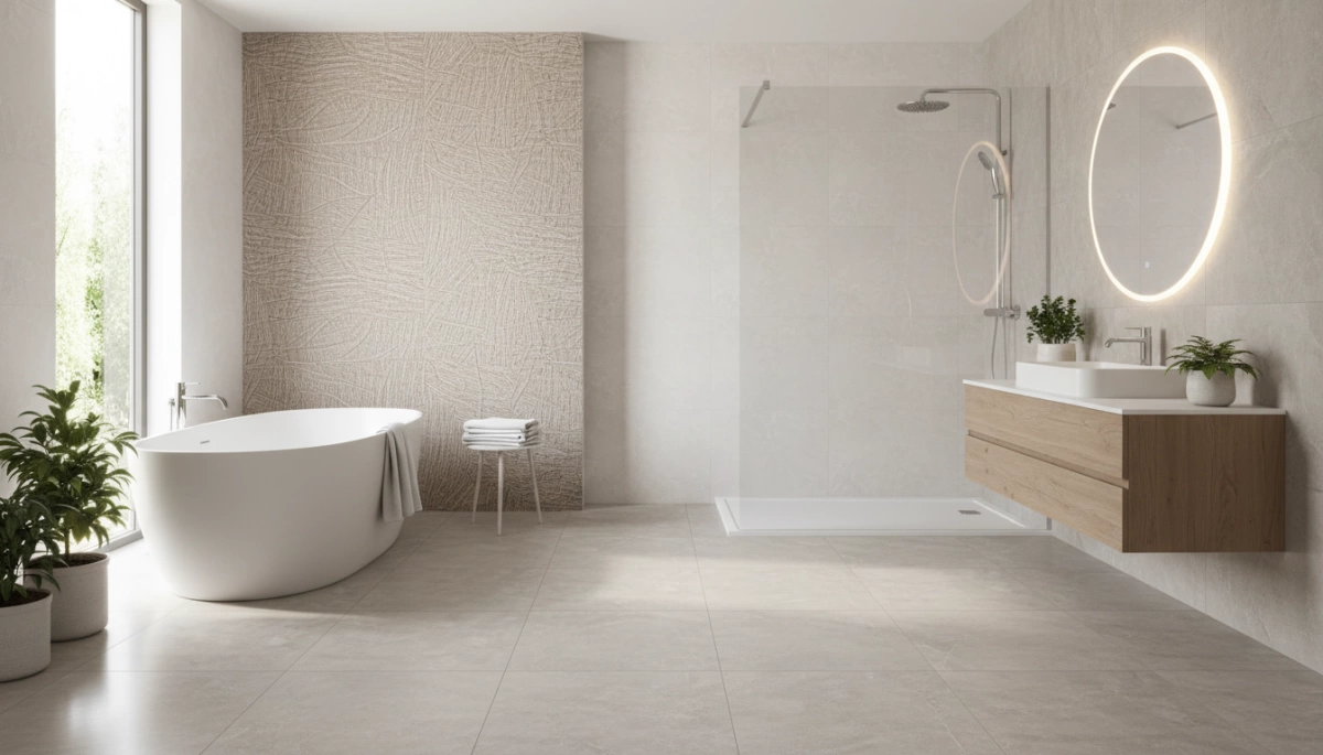 بلاط بورسلين مرن للأرضيات والديكور في الحمامات