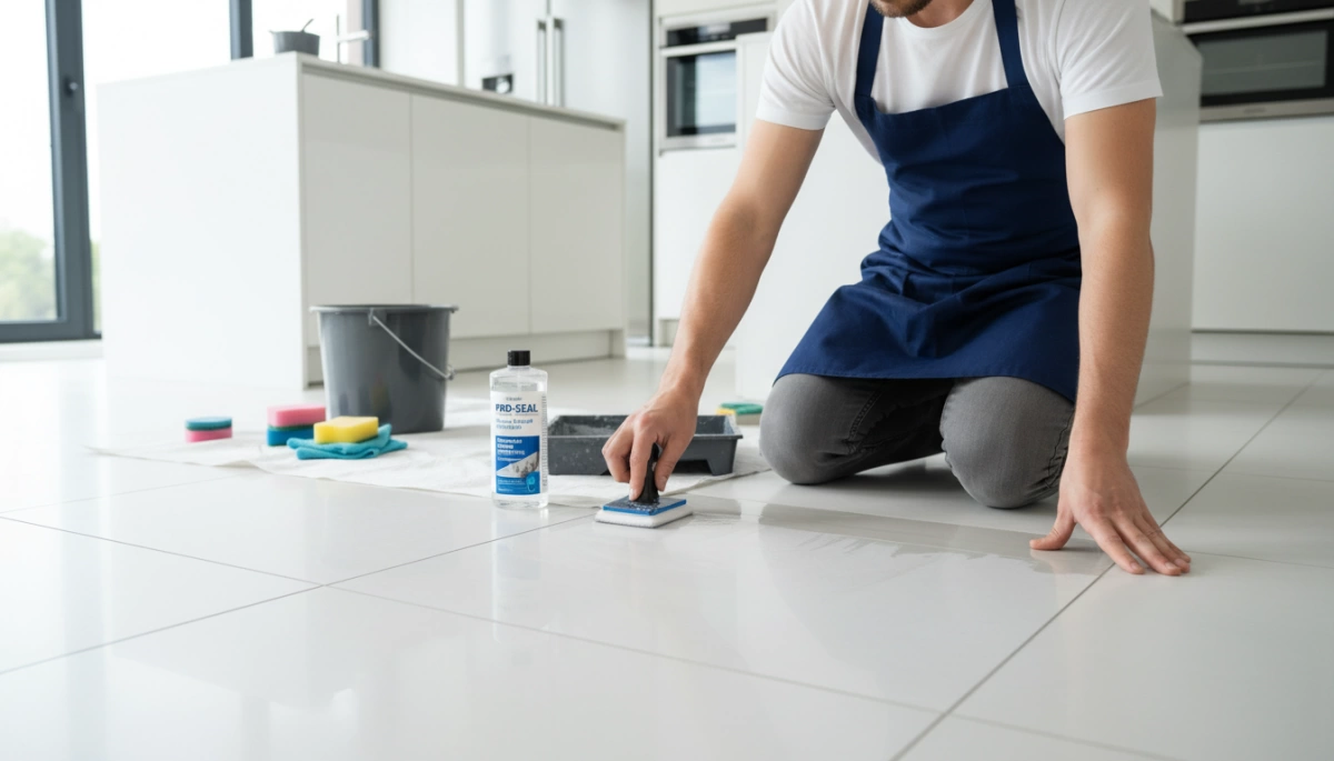 guide étape par étape pour le scellement du carrelage en porcelaine