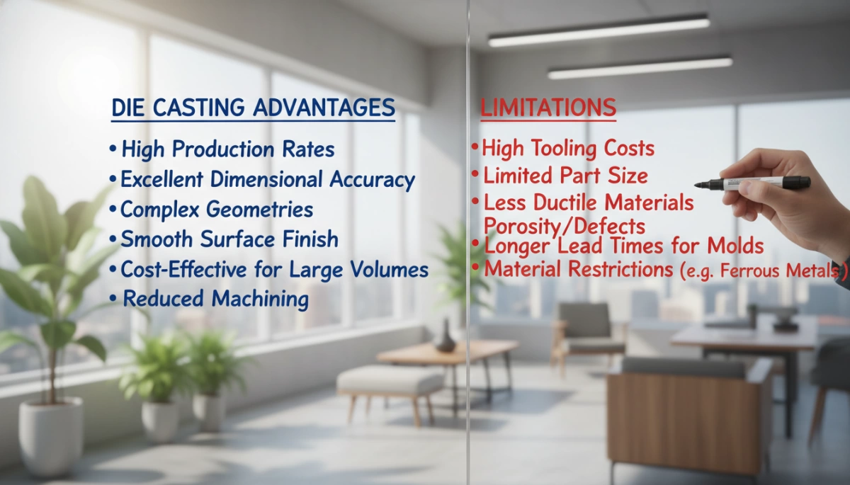 die casting advantages and limitations overview