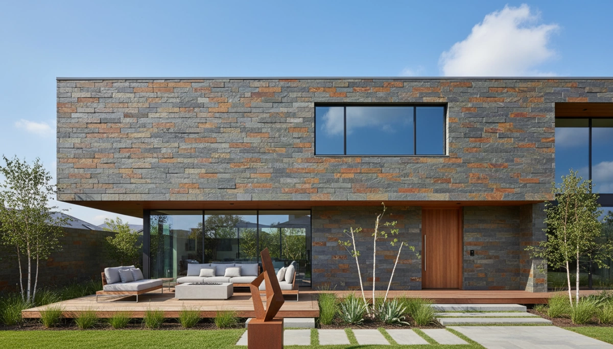 pannelli decorativi in pietra flessibile per esterni