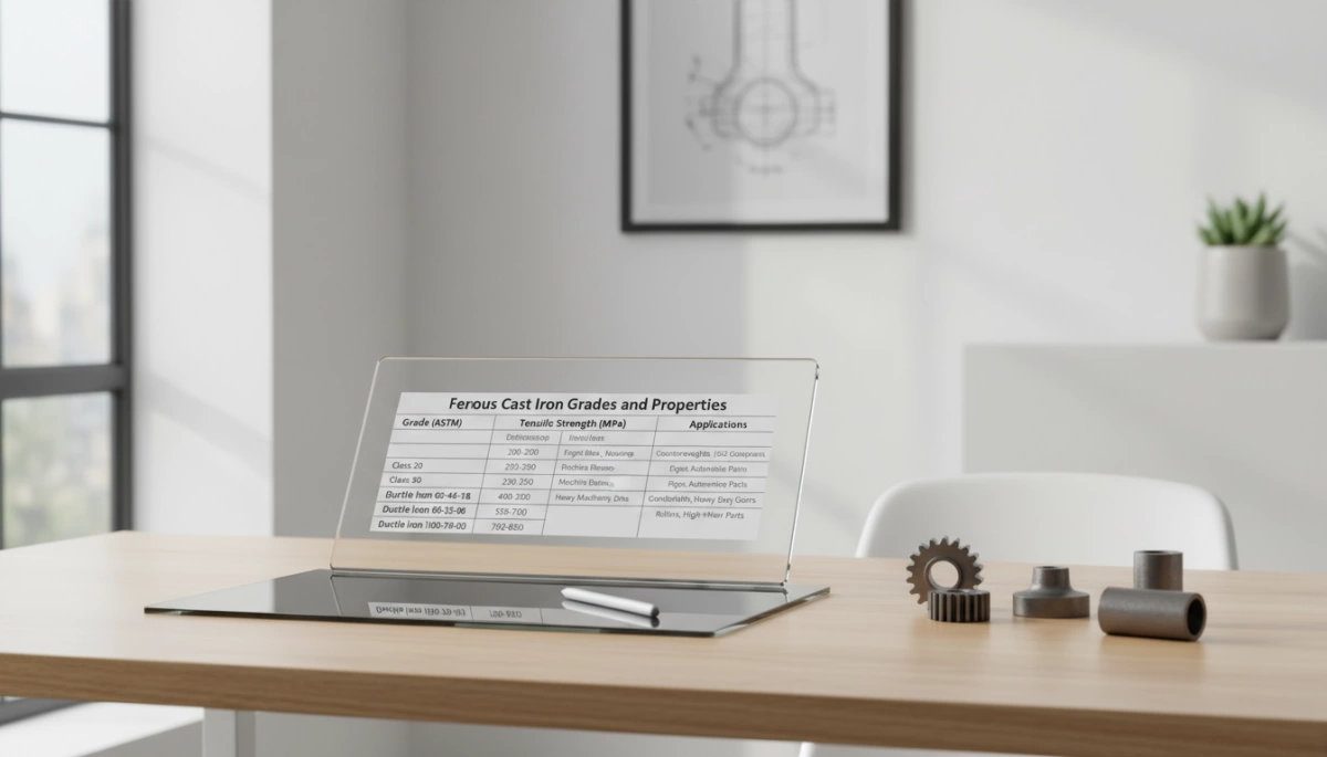 Ferrous Cast Iron Grades and Properties