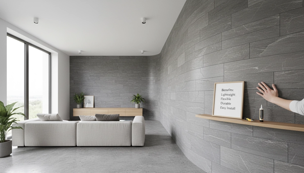 Mga Benepisyo ng flexible composite stone panels