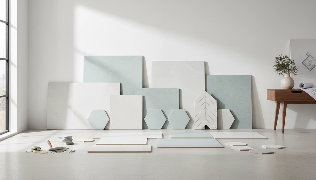 mga laki at hugis ng porcelain wall tile