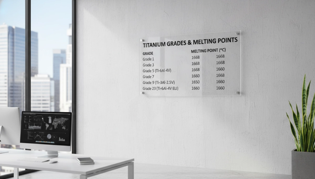 Titanium Grades and Melting Points