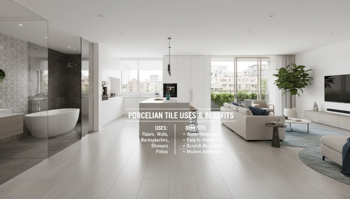 Verwendung und Vorteile von Porzellanfliesen