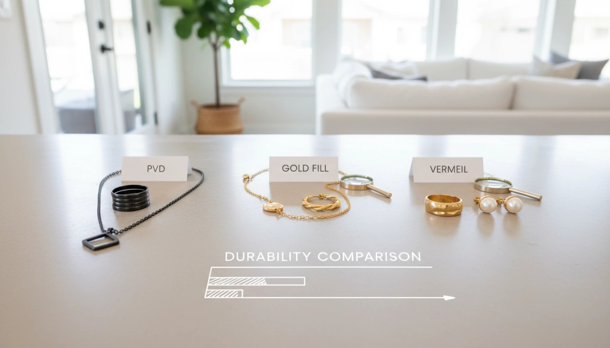 PVD vs Gold Fill and Vermeil Durability Comparison