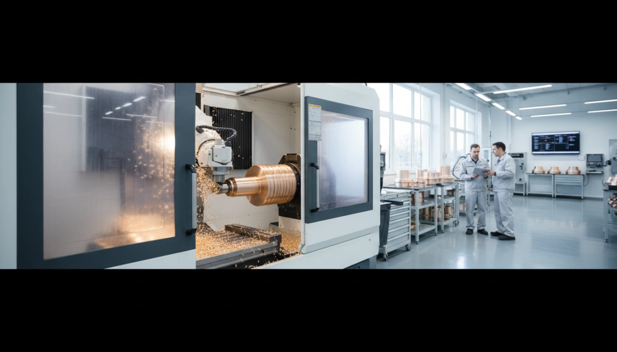 Precision machining of bronze components