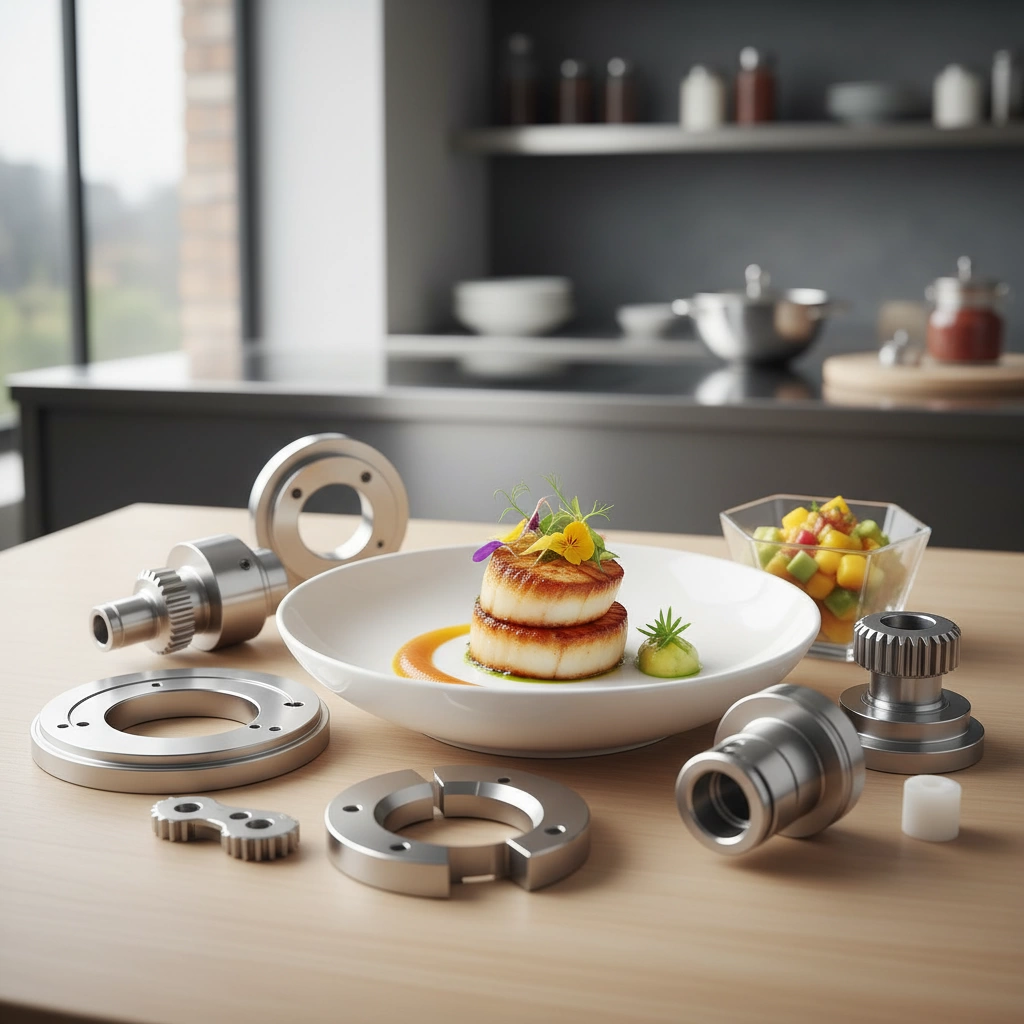 Pièces CNC personnalisées pour les solutions de machines d'emballage alimentaire 3 Pièces CNC de qualité alimentaire pour les machines d'emballage alimentaire