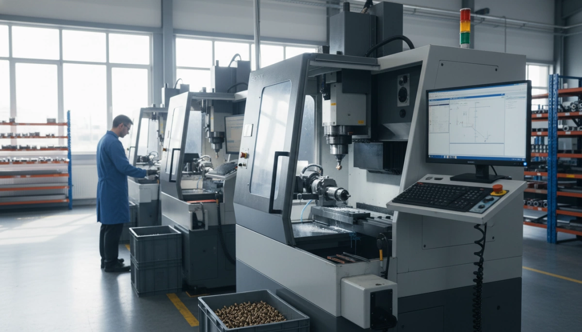 Precision screw machining techniques and operations