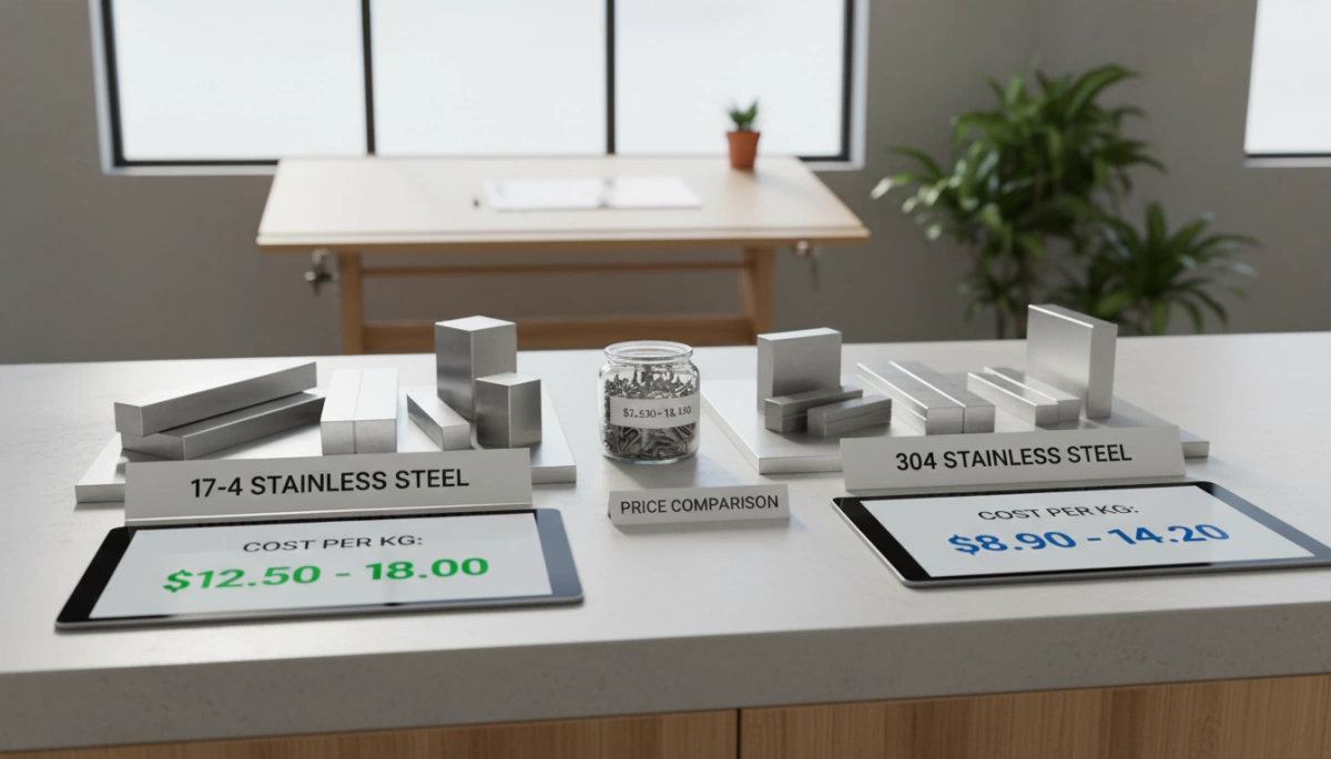 17-4 vs 304 stainless steel cost comparison