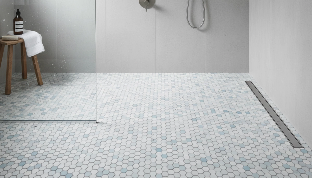 Carreau de mosaïque en porcelaine pour des sols de douche sûrs