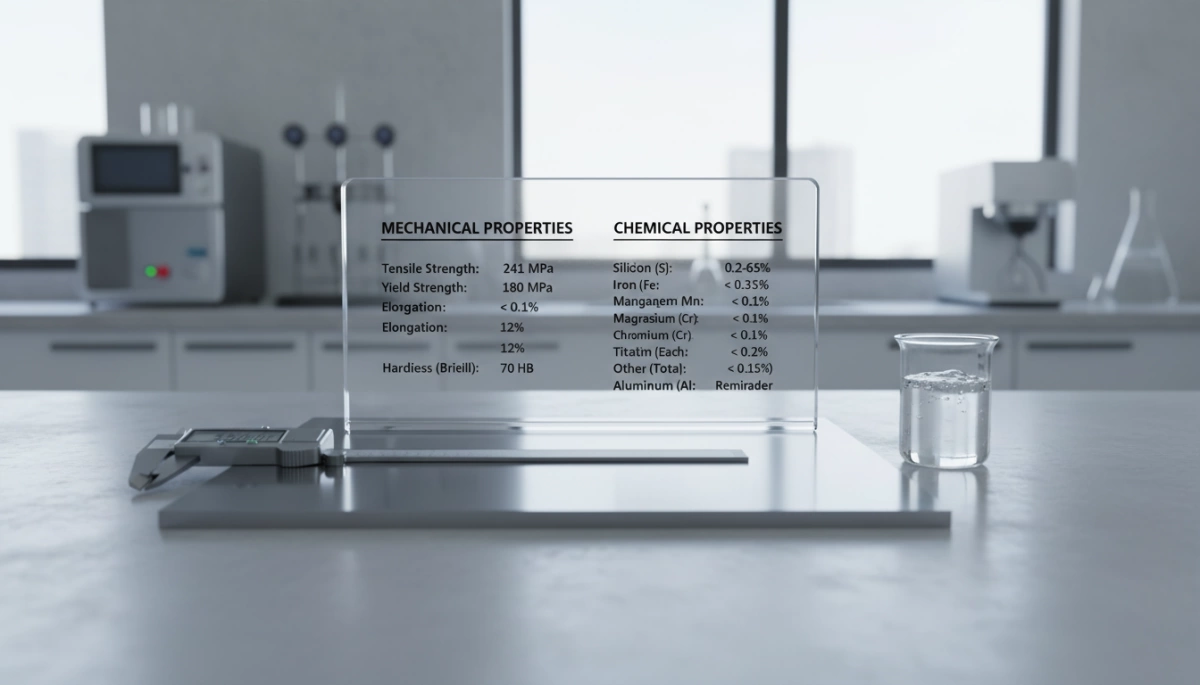 6063 Aluminum Alloy Mechanical and Chemical Properties