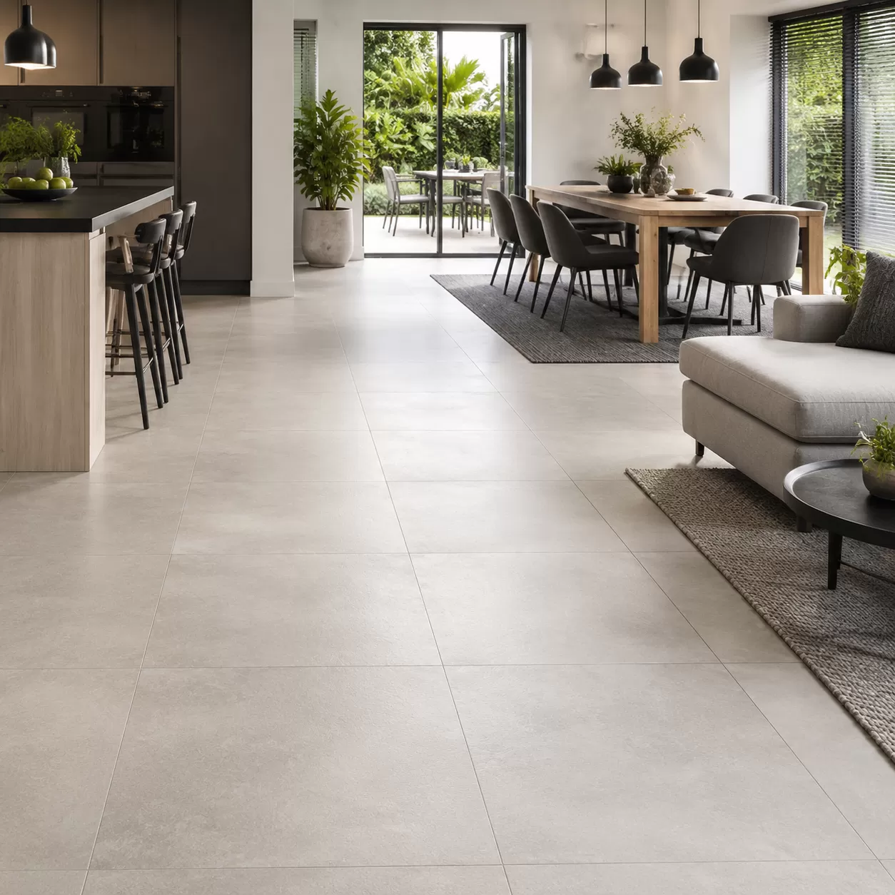 Vantaggi delle piastrelle grandi per pavimenti