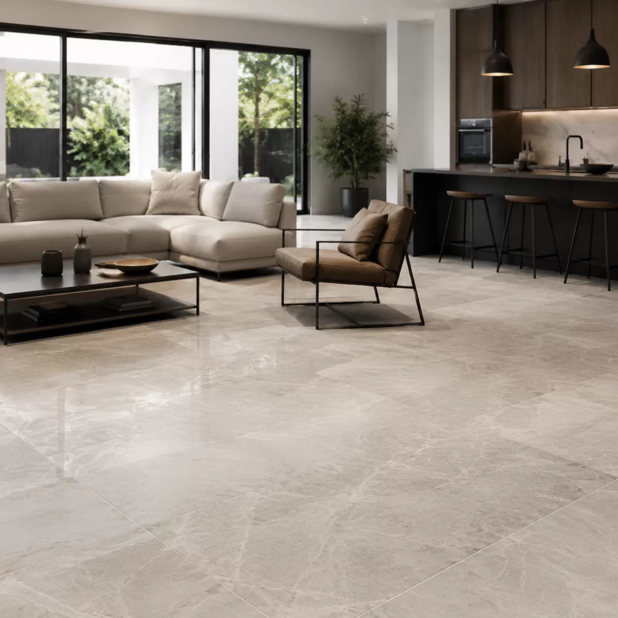 Applicazioni dei pavimenti in gres porcellanato di grande formato
