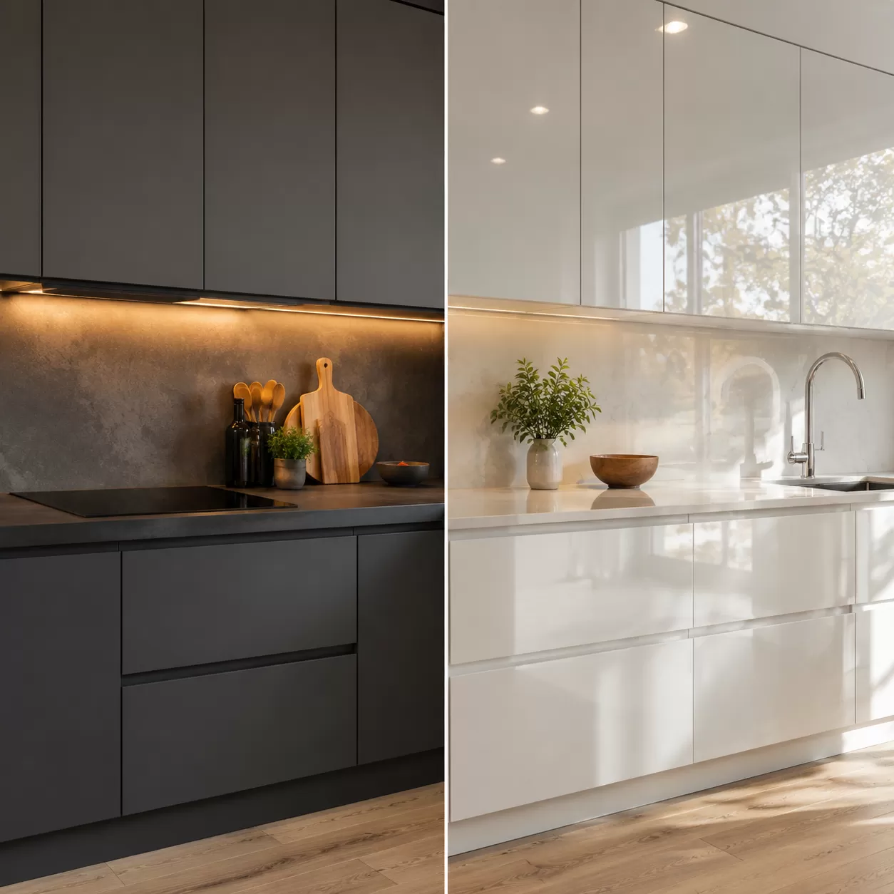 Matte vs. Glossy Kitchen Finishes