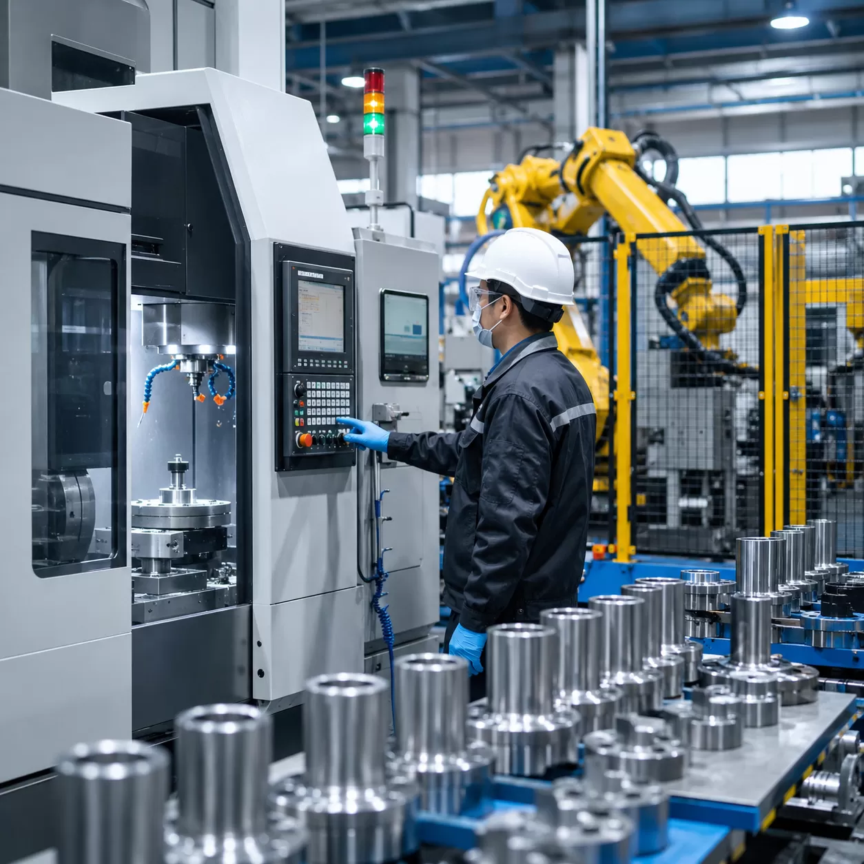 Precision Components Manufacturing Workflow