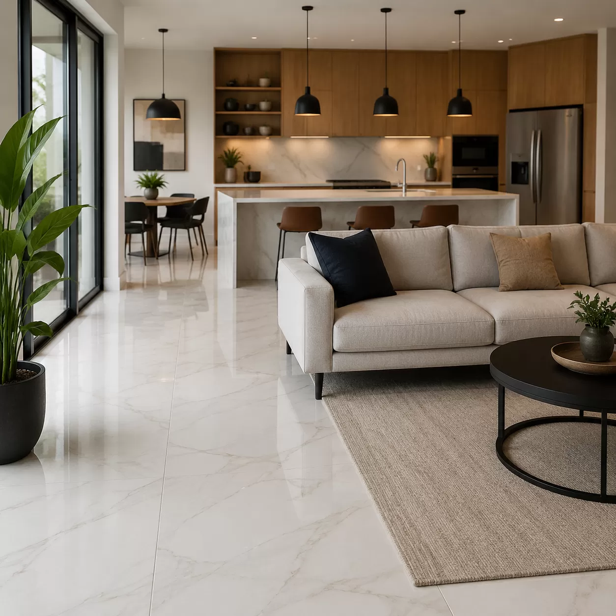 White Porcelain Tile Applications in Home Design