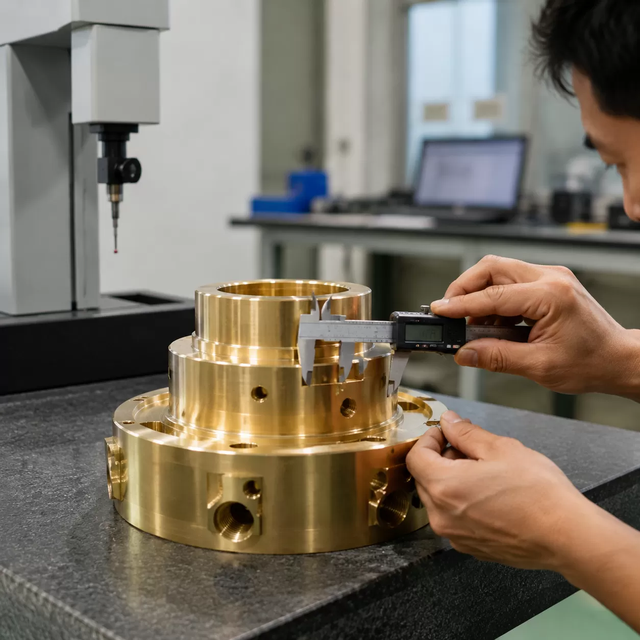 CNC Bronze Machining Quality & Metrology Inspection