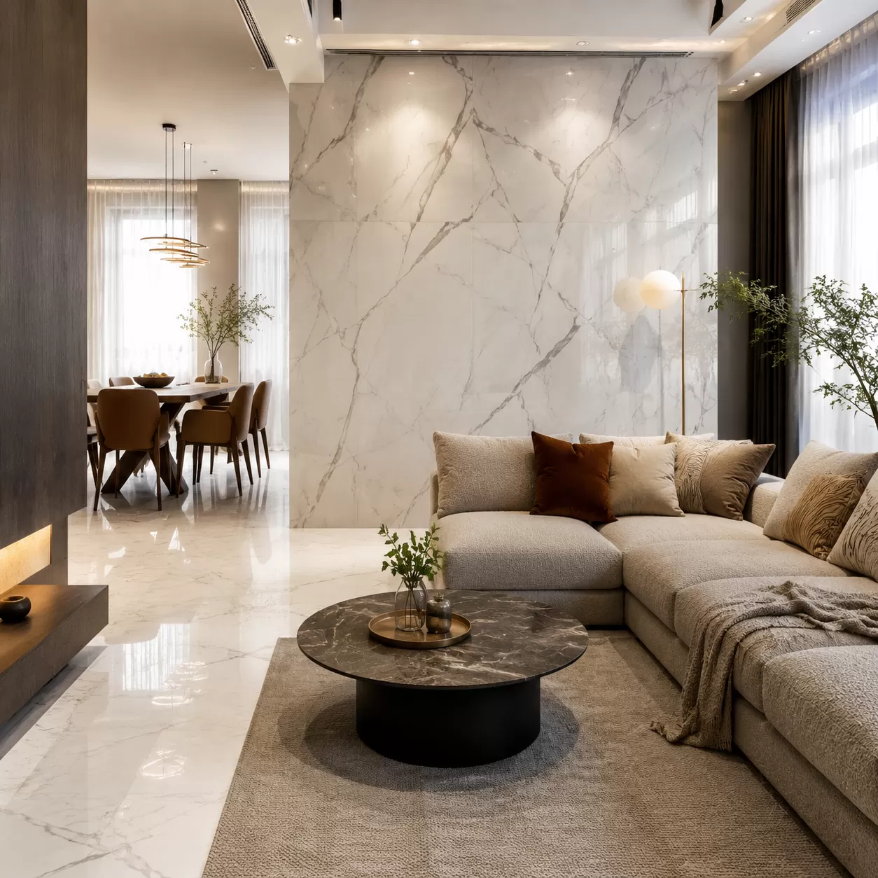 Porcelain Slabs sa Makabagong Disenyo ng Interior