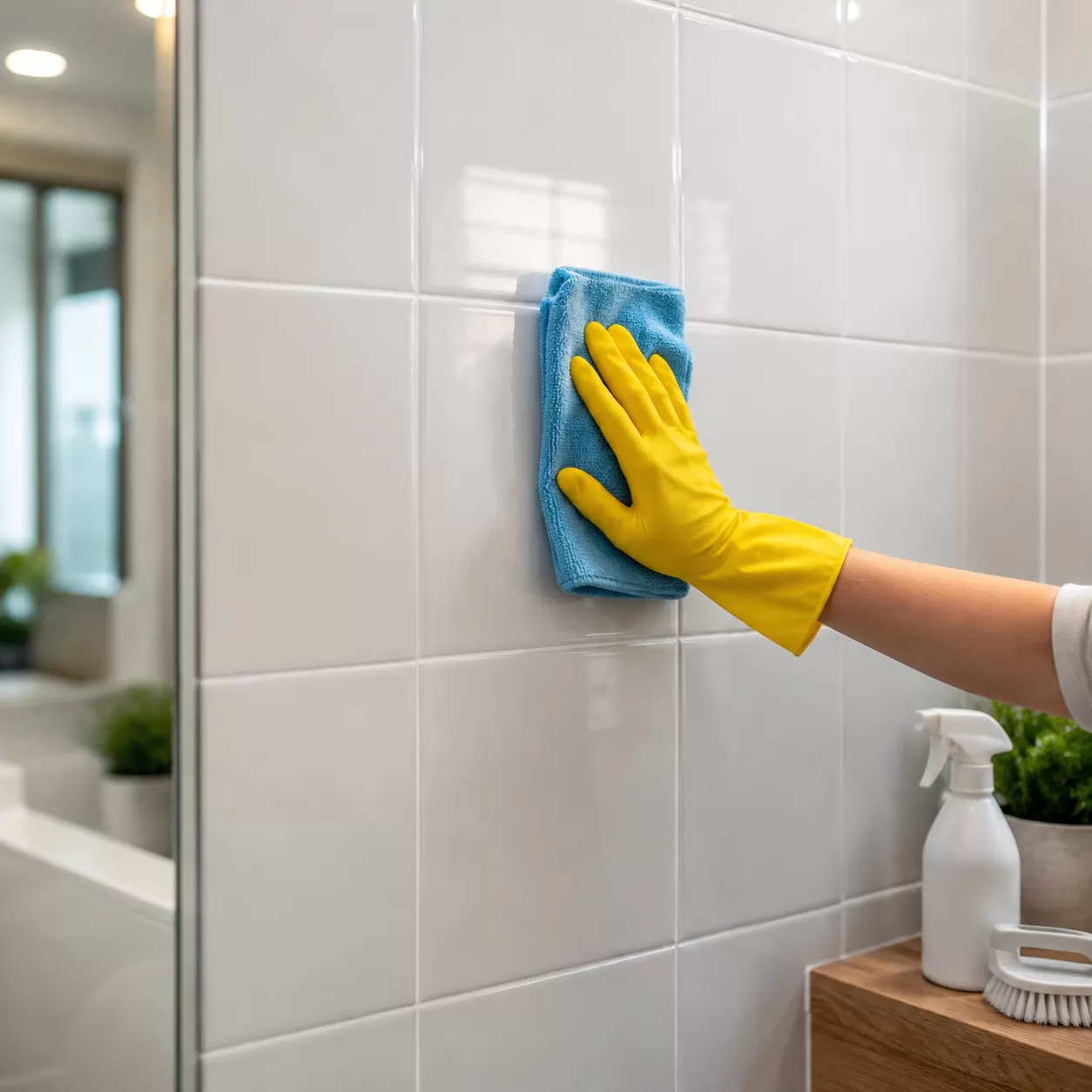 Mga tip sa pangangalaga at paglilinis ng puting pader na tile