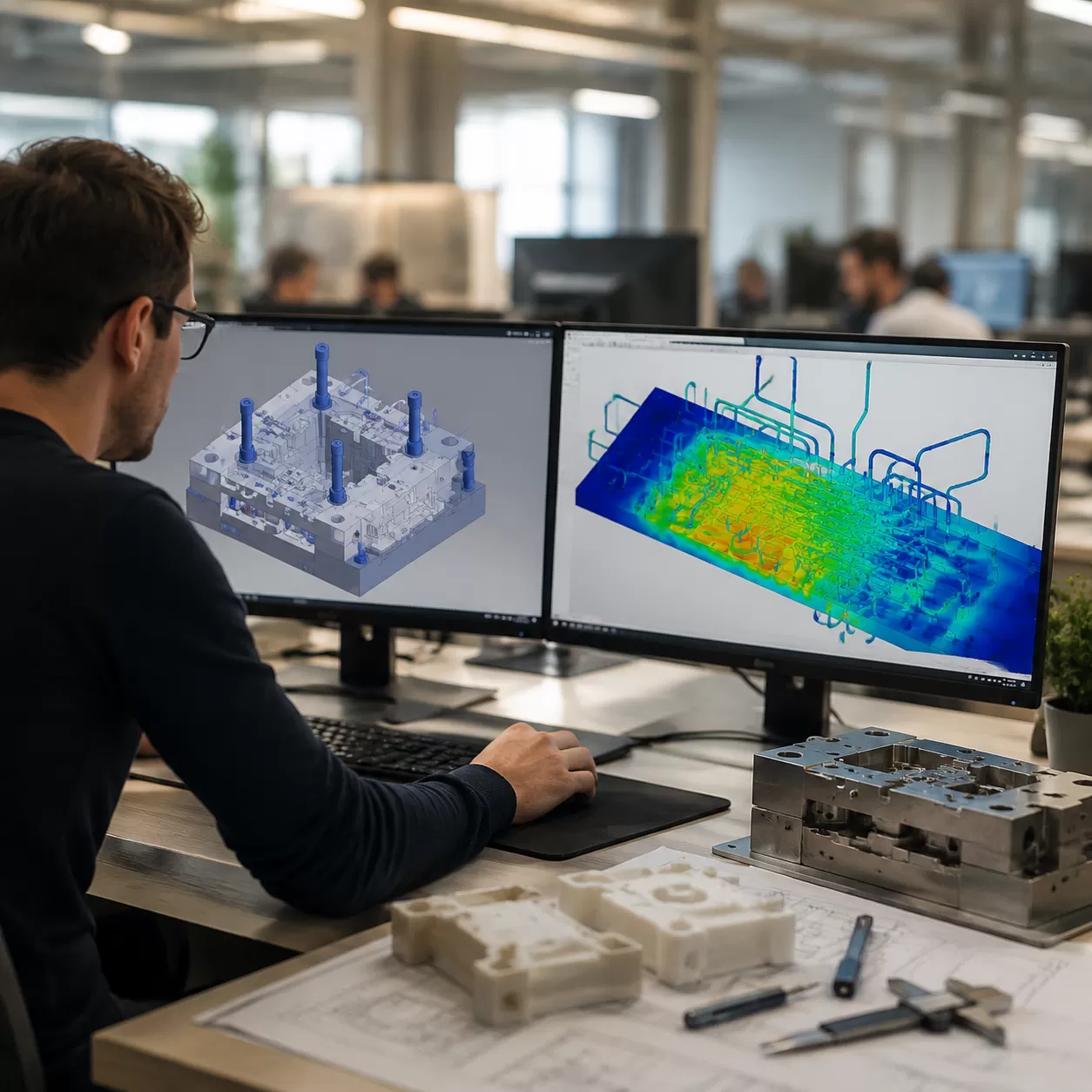 Injection Mold Design Optimization and Cooling Analysis