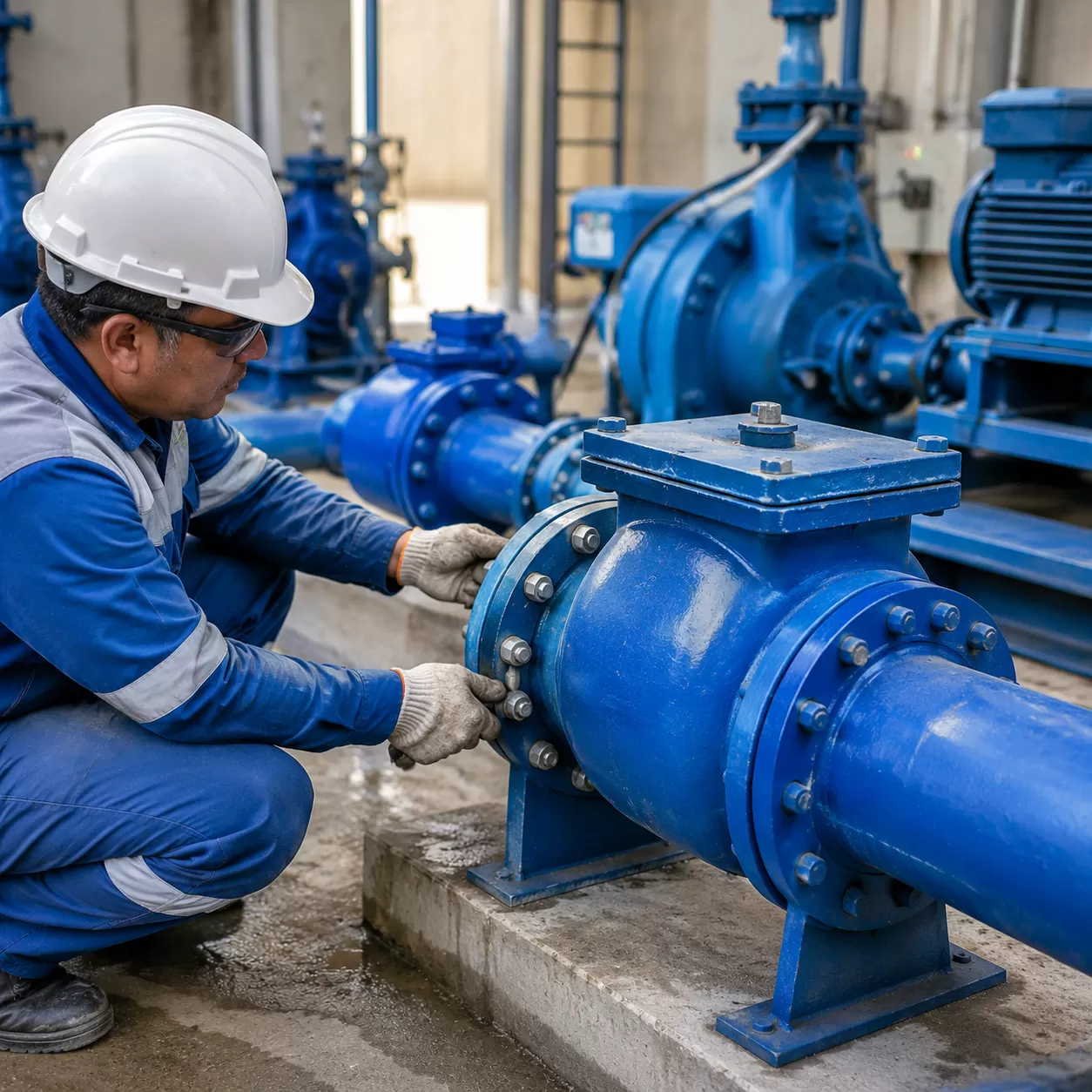 Check Valve Installation for Pump Stations Protection
