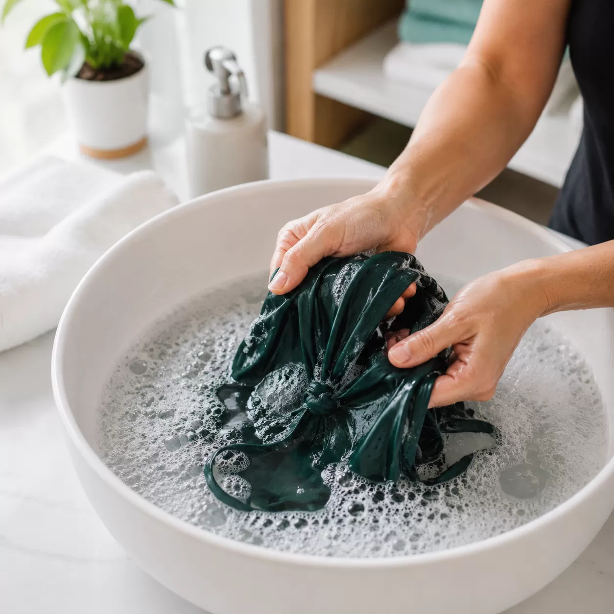 how to wash swimwear by hand tutorial