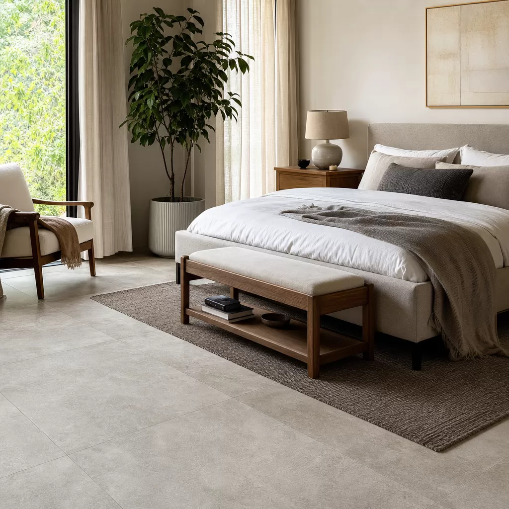 soluciones de pisos de porcelana para dormitorio