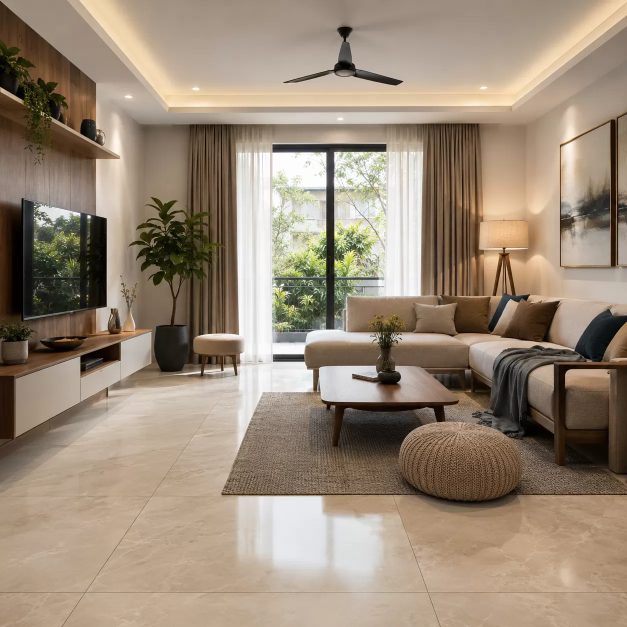 Living Room Tile Patterns and Layouts