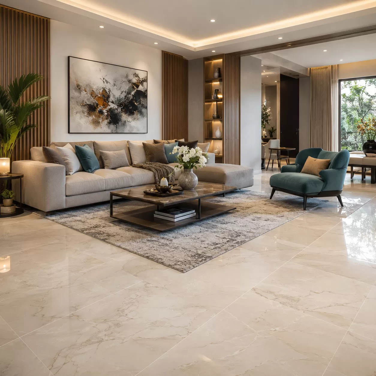 Living Room Tiles Design Trends