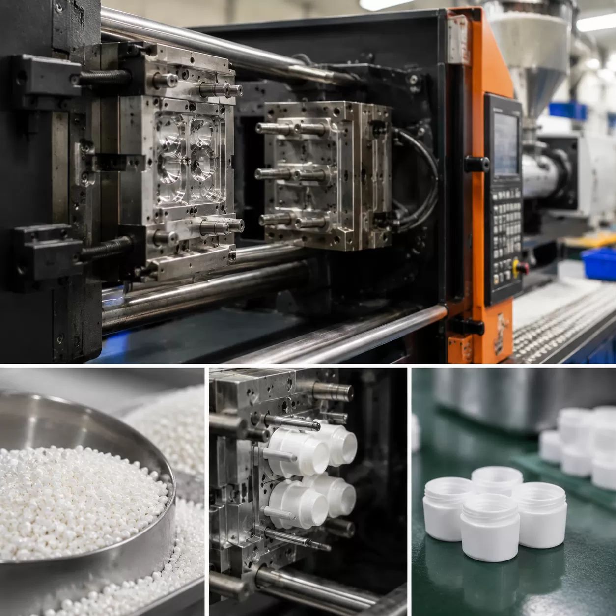 low volume injection molding process steps
