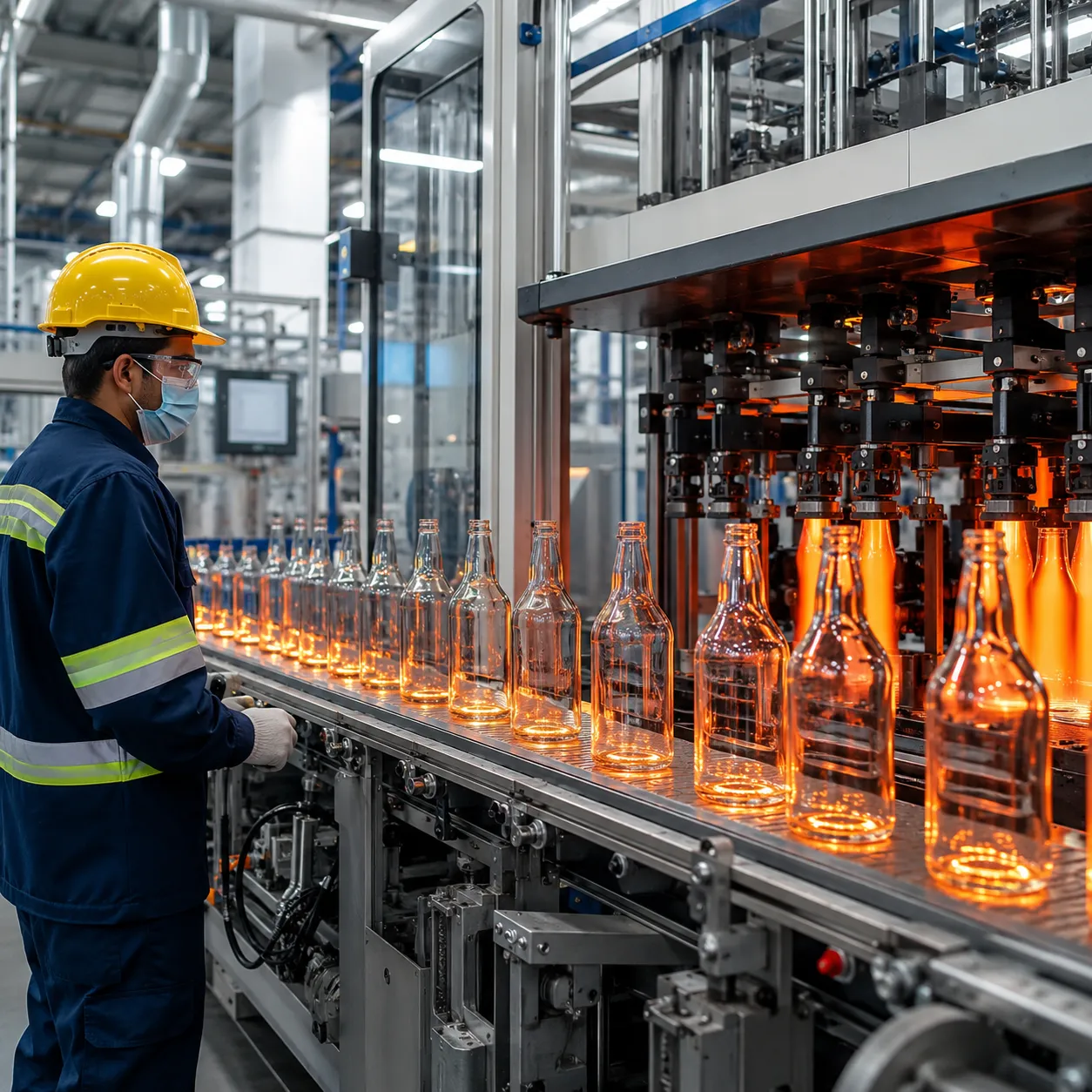 Fabrication de bouteilles en verre OEM de haute précision